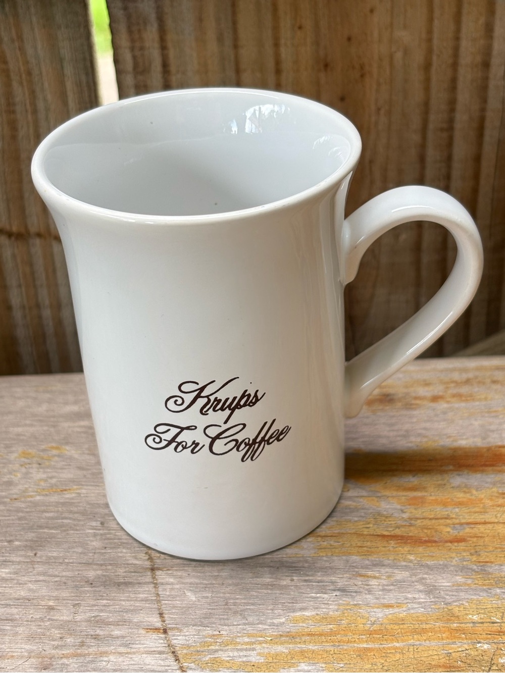 Staffordshire Kiln Craft Krups For Coffee Porcelain Mug Size 8oz